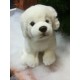 Peluche Lion Blanc 32 cm