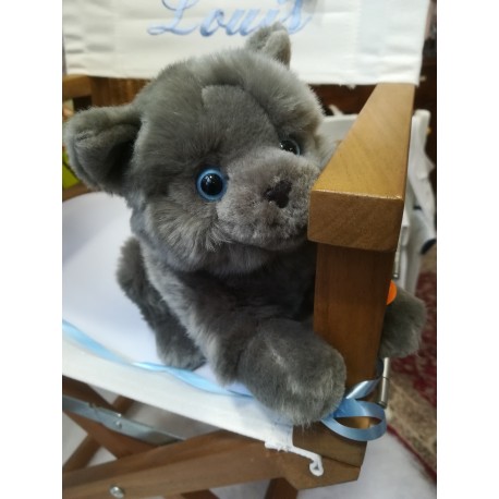 Peluche Chaton Tigré Roux 4 Pattes