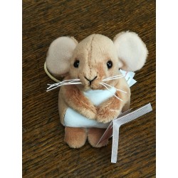 Peluche Souris Grise 11 cm