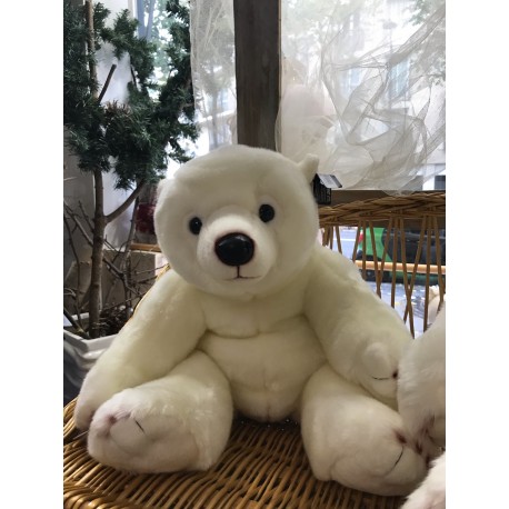 Peluche Ours Blanc 60 cm