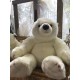 Peluche Ours Blanc 80 cm