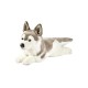 Peluche Chien Husky Couché 42 cm