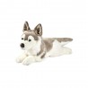 Peluche Chien Husky Couché 42 cm