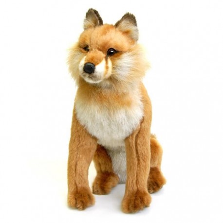 Peluche Renard assis 30 cm