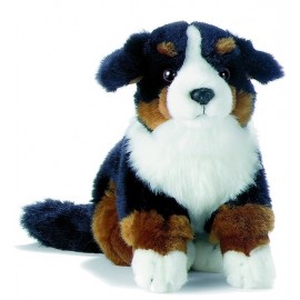 Peluche Chien Bouvier Bernois Assis 30 cm