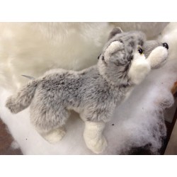 Peluche Loup Gris 20 cm