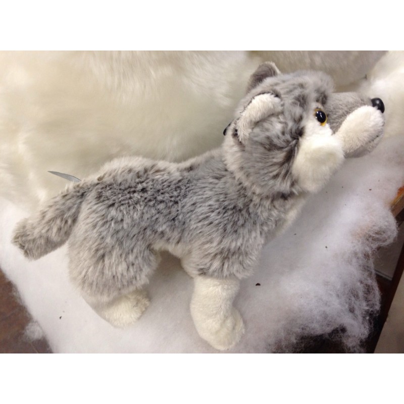 Peluche Loup Gris 20 cm - Au Gardénia