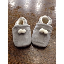 Chaussons Bébé Gris jusqu'à 9 mois