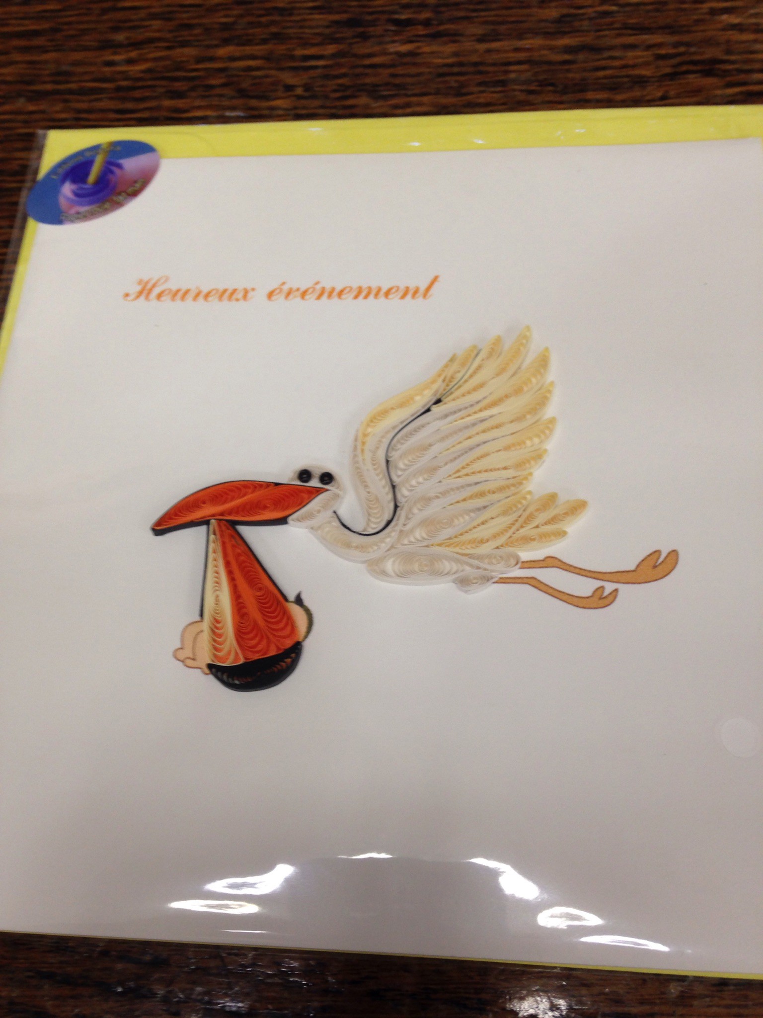 Faire Part Pour L Arrivee De Bebe Cigogne Au Gardenia