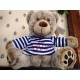 Peluche Ours Paris Assis 25 cm